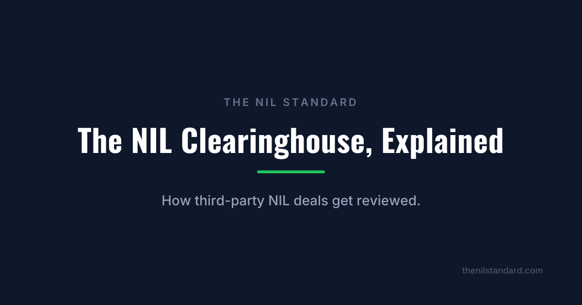 What the NIL Clearinghouse Actually Does | The NIL Standard
